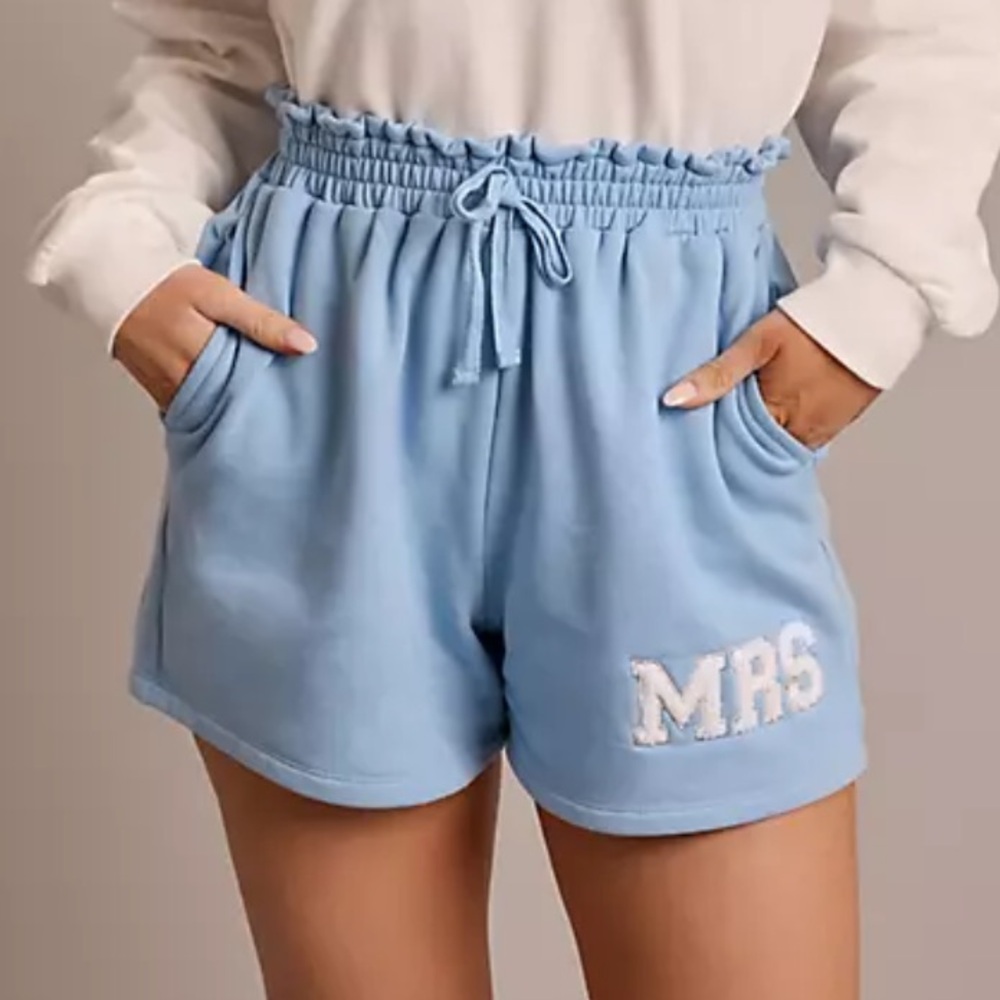David’s Bridal MRS Sweatshirt & Shorts Set